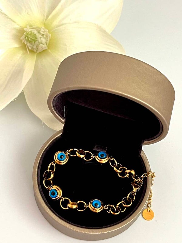 Stalen Göz Nazar Armband