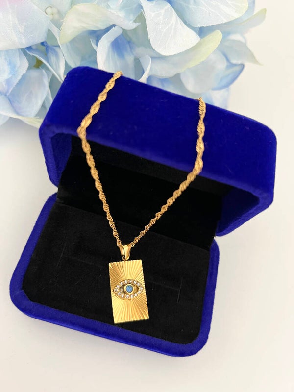 Stalen Madalyon Ketting