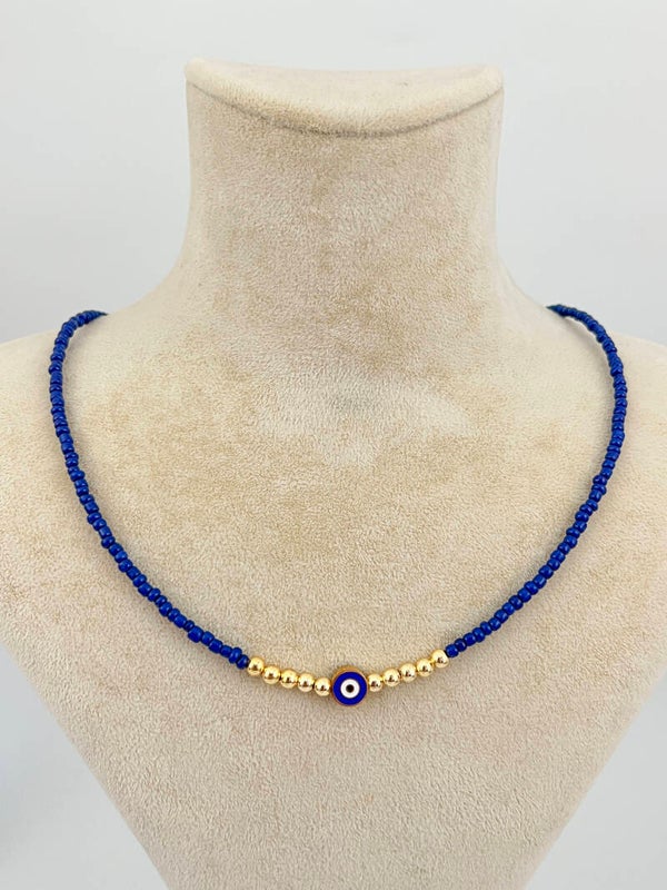 Blue Kralenketting