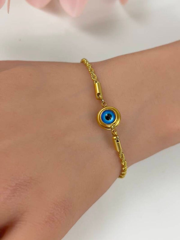 Rvs Burgu Göz Armband