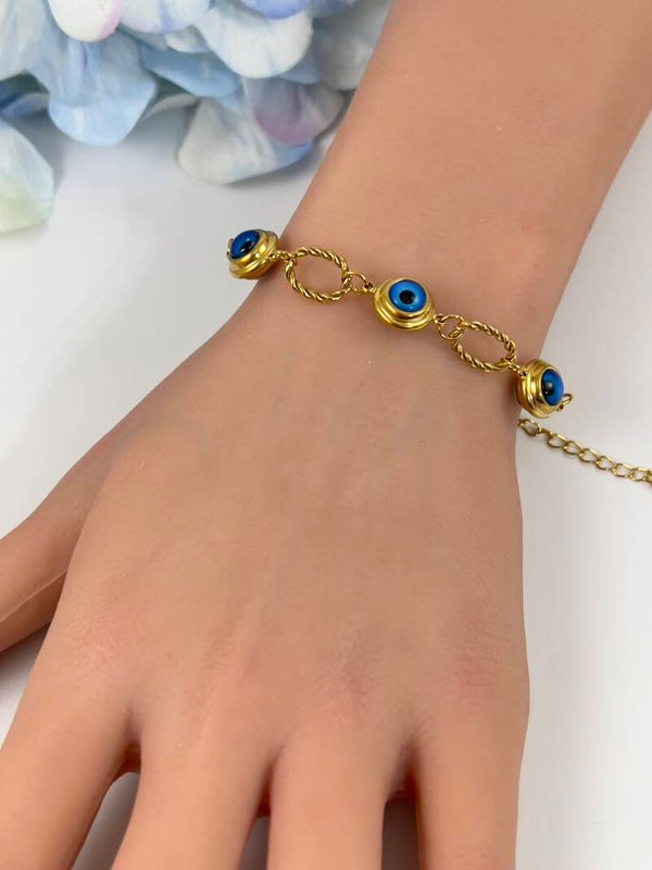 Rvs Göz Nazar Armband