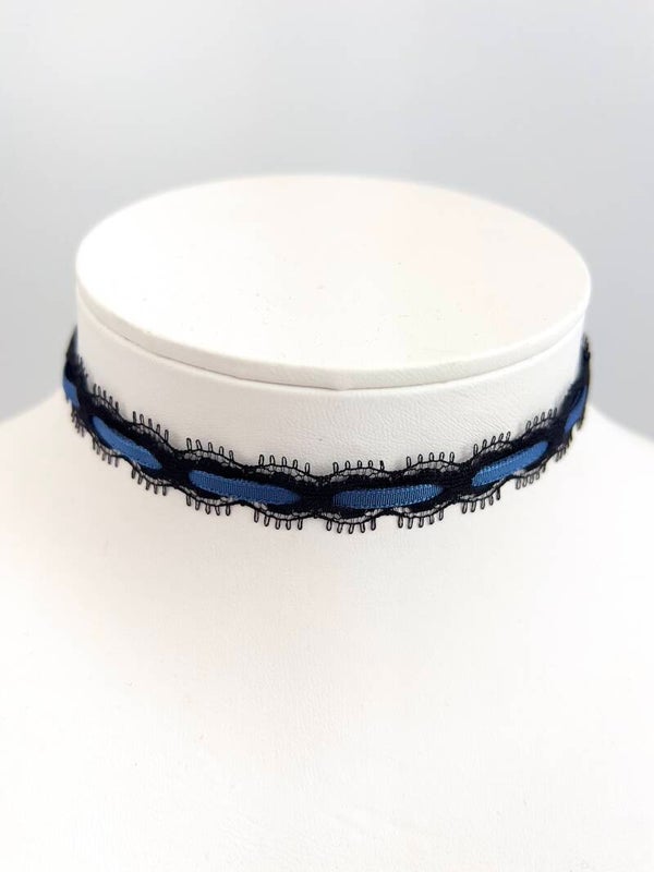 Blauw Kant Choker