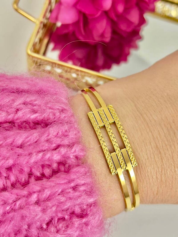 Stalen Kaburga Sade Armband