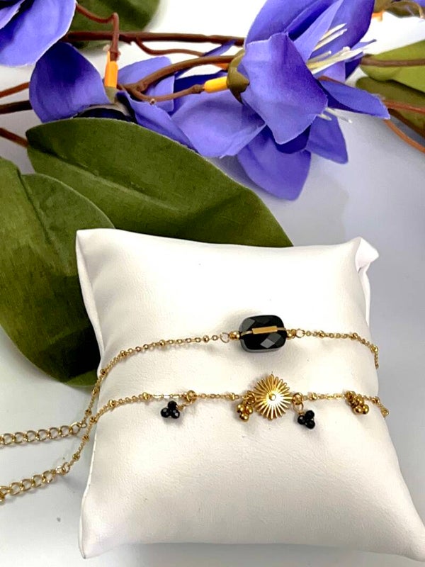 Stalen Noir armband