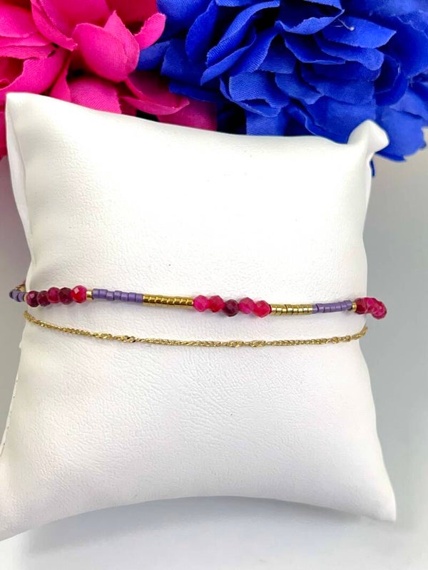 Stalen fijne armband