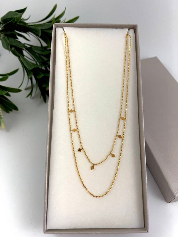 Dubbellaags RVS ketting