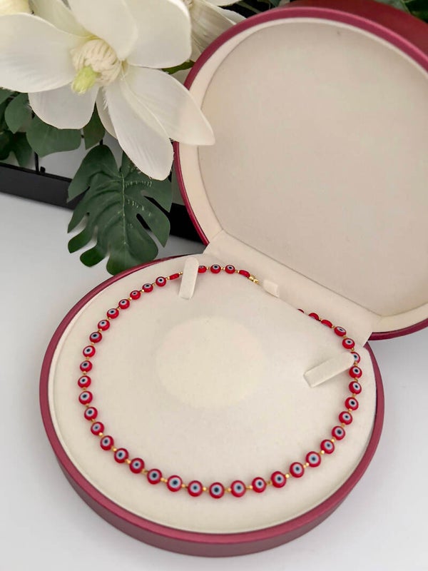 Bordeaux Nazar Kralenketting