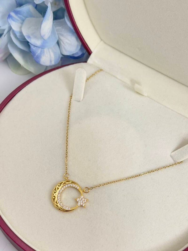 Stalen Ayyıldız Ketting
