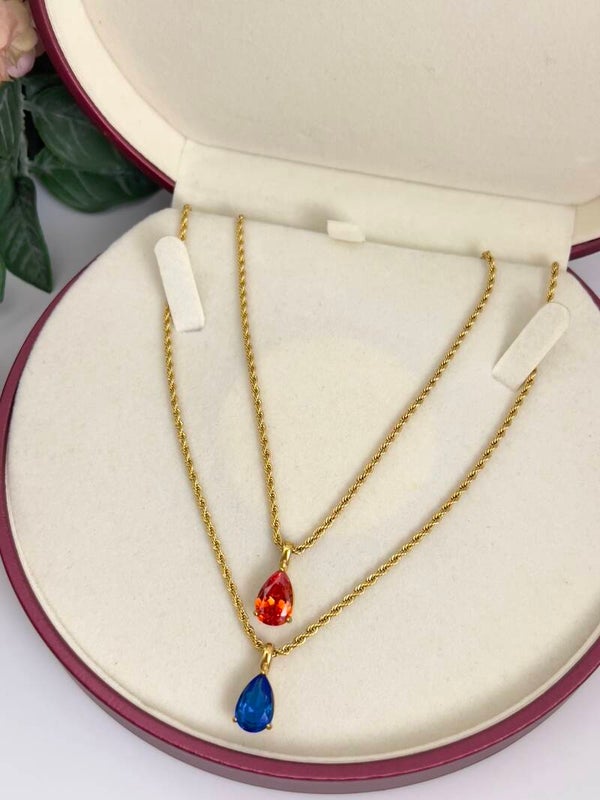Rvs Damla Ketting