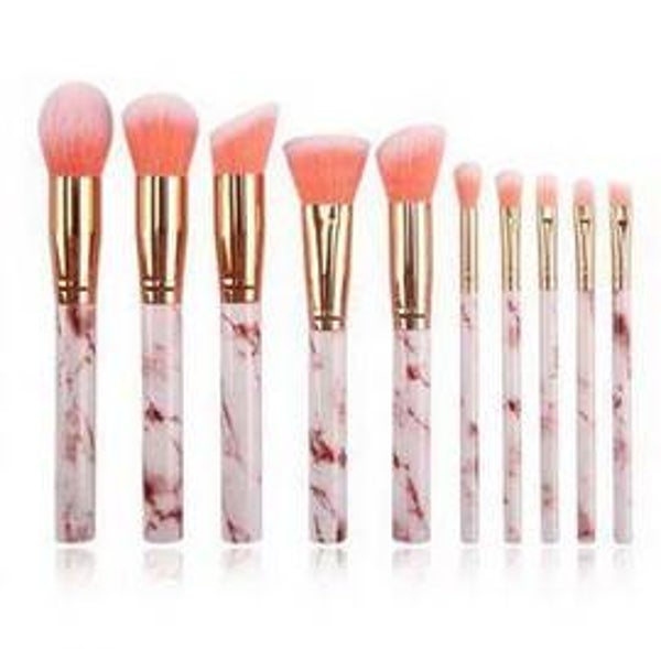 Brush Set Pink Marble