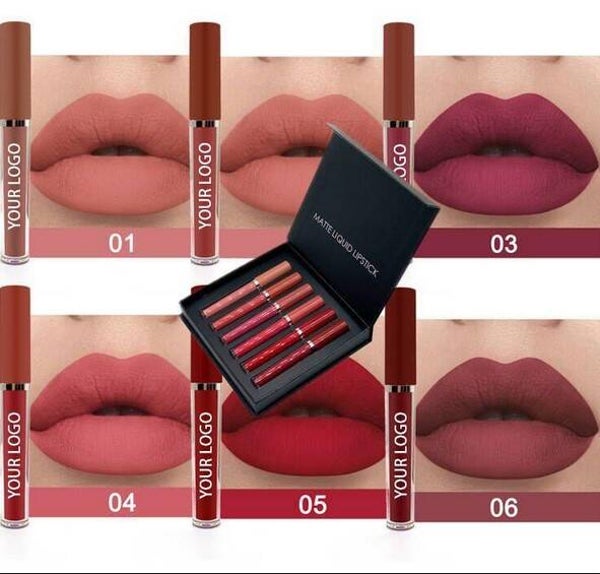 6 In 1 Lipstick Set Matte