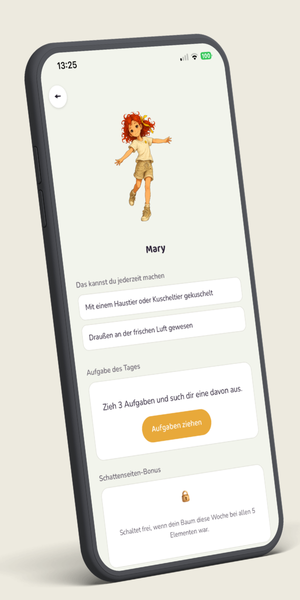 Persönlicher ElementePass mit individuellen Aufgaben und Herausforderungen für das Kind