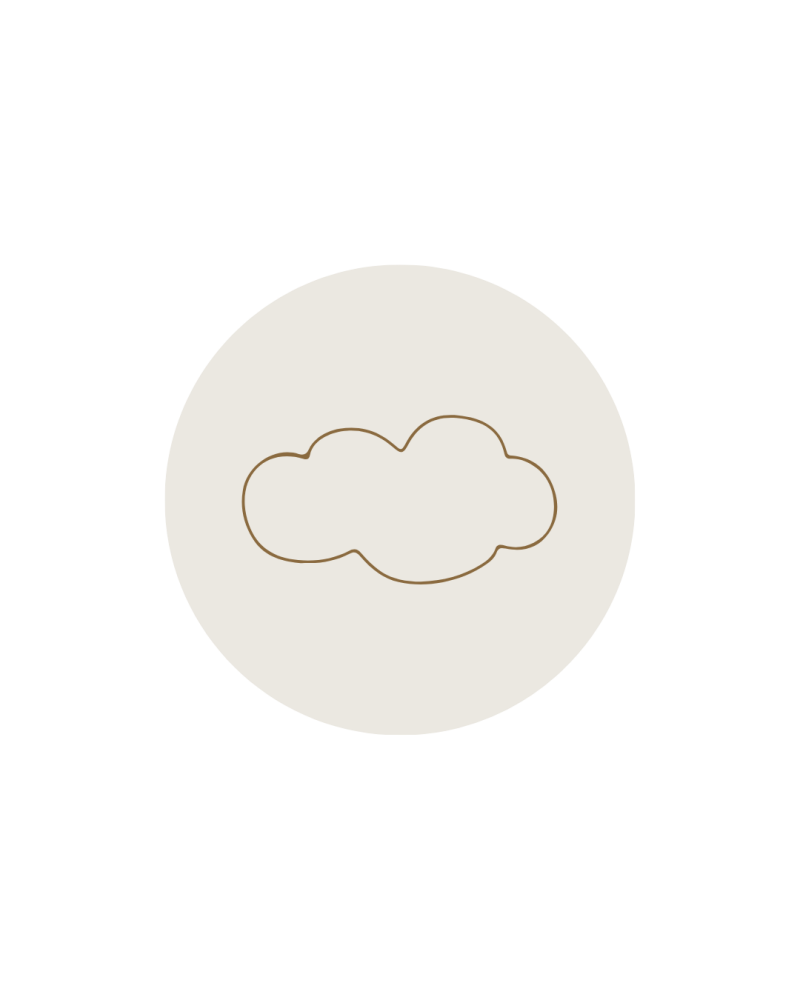 Minimalistische Wolke als Symbol für emotionale Überforderung, Wut, Trauer und innere Belastung.