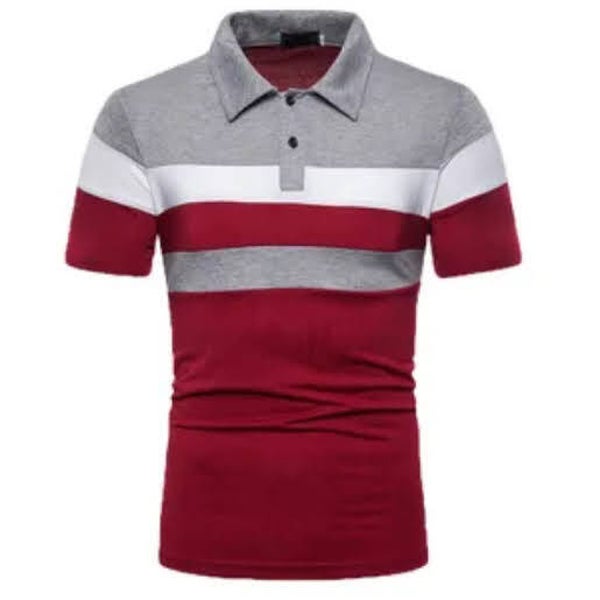 Striped polo shirt