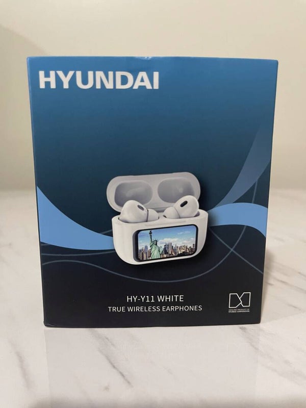 Hyundai HY-Y11 White True Wireless Earbuds with Display