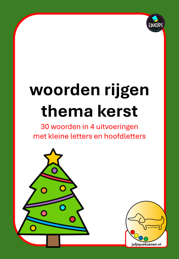 Kerst: woorden rijgen
