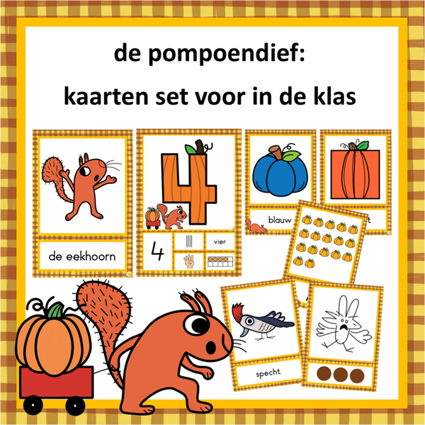De Pompoendief kaarten set voor in de klas