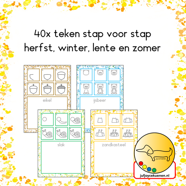 40x teken stap voor stap: de seizoenen