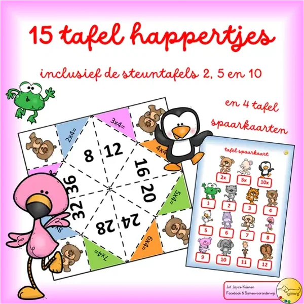 15 tafel happertjes