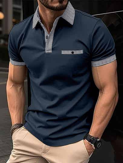 Herren Shirt Navy Blau