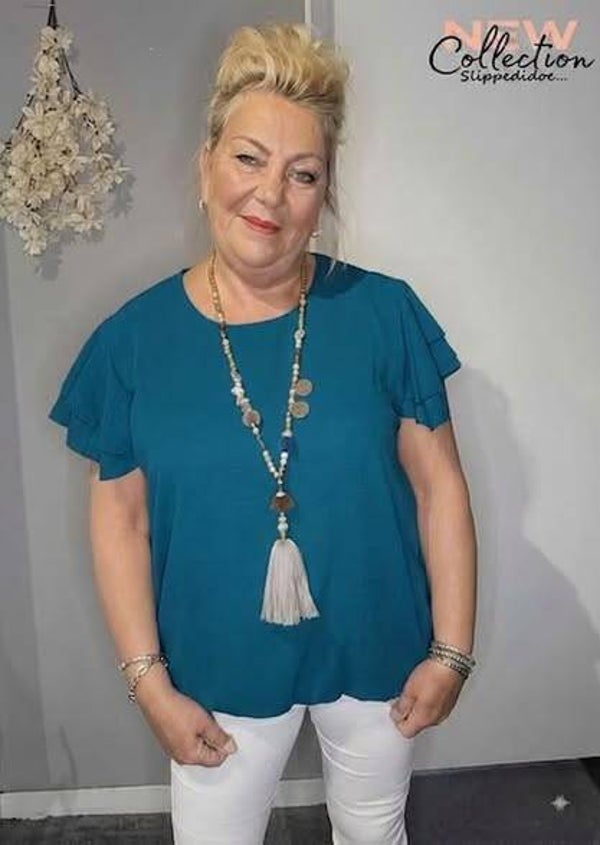 ballonblouse met vlindermouw