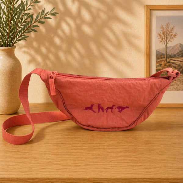 Schoudertas Brike - Geborduurd met Windhond