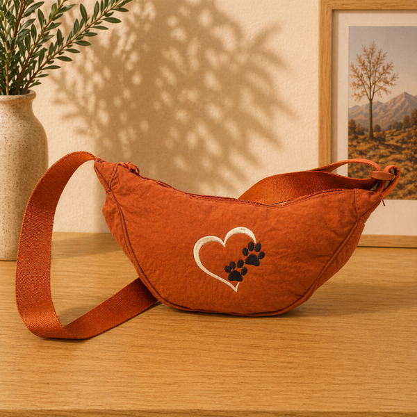 Schoudertas Brike - Geborduurd