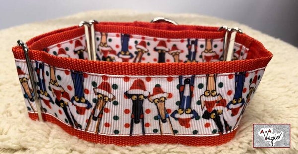 Kerst martingale halsband