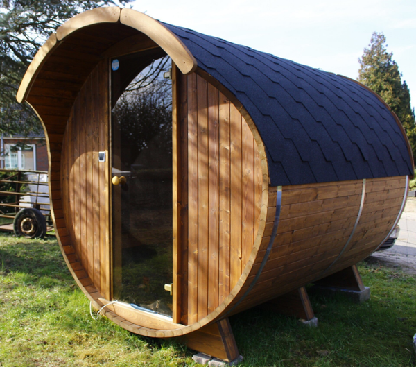 Rund Sauna 2,5 Meter mit Vordach