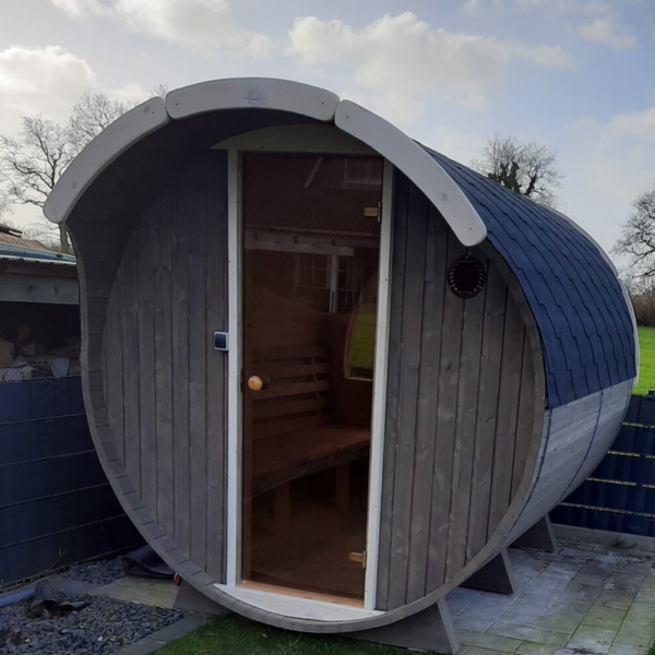 Rundsauna 2,5 m mit Halbpanorama-Fenster – Wellness für Ihr Zuhause