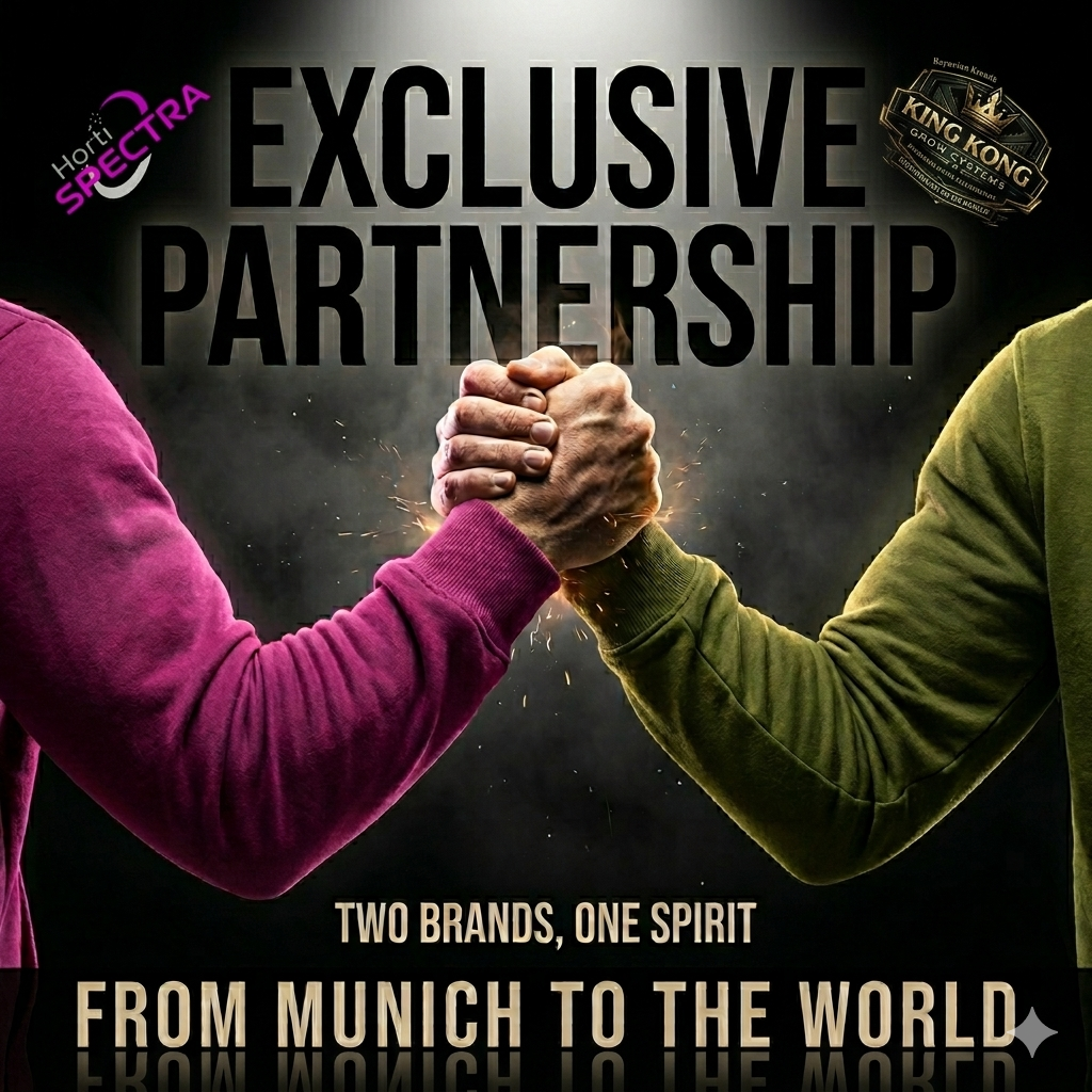 KingKongGrowSystems und hortiSpectra Exclusiv Partnerschaft, two Brands one Spirit, from Munich to the World 