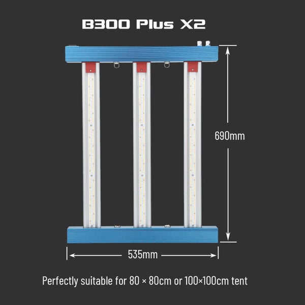 B300 Plus X2 300W Gezieltes Vollspektrum-LED-Wachstumslicht