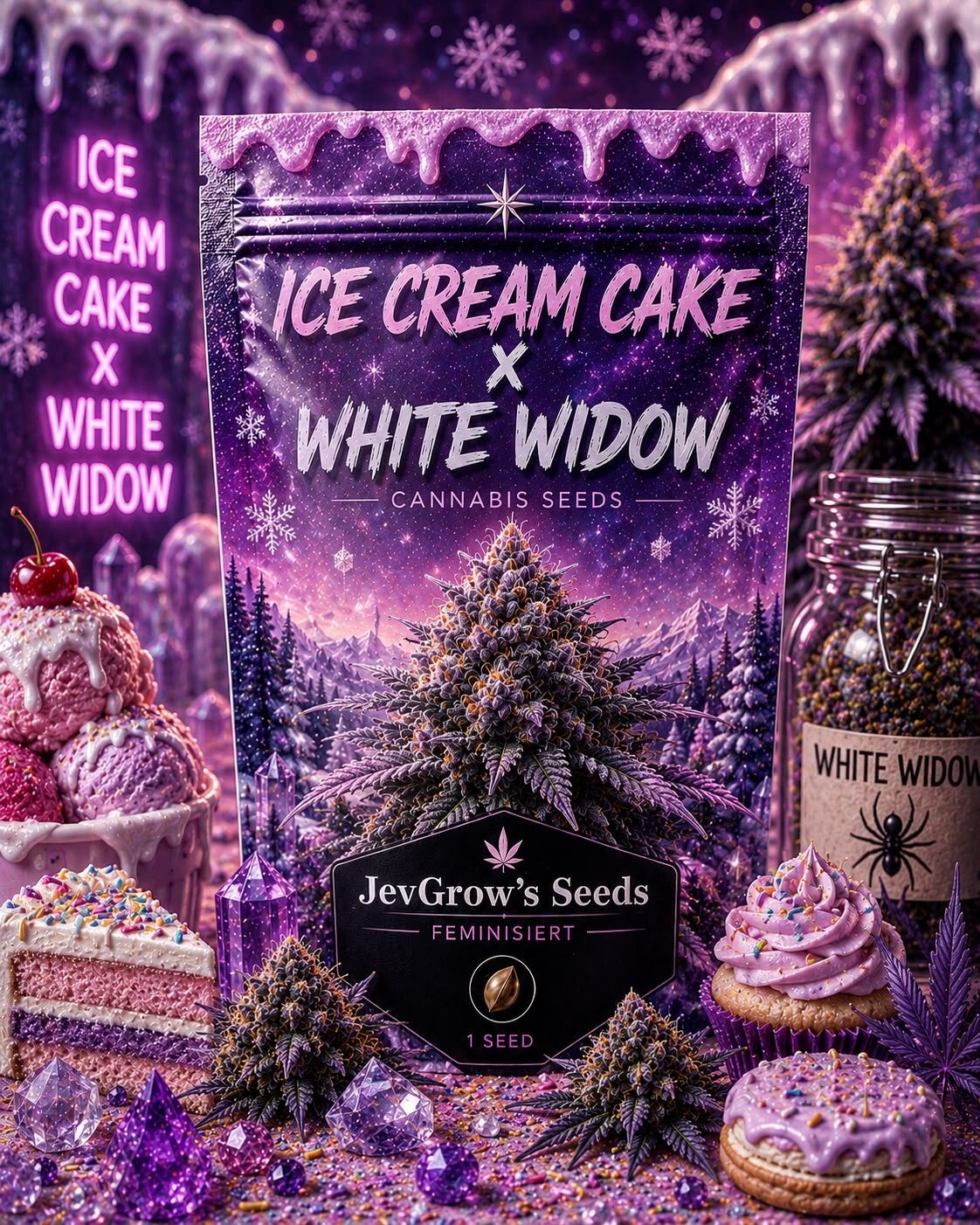 Ice Cream Cake x White Widow