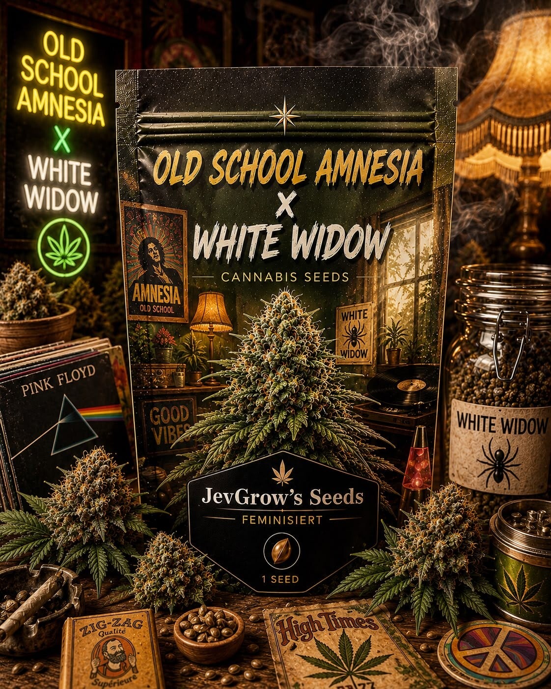 Old School Amnesia x White Widow