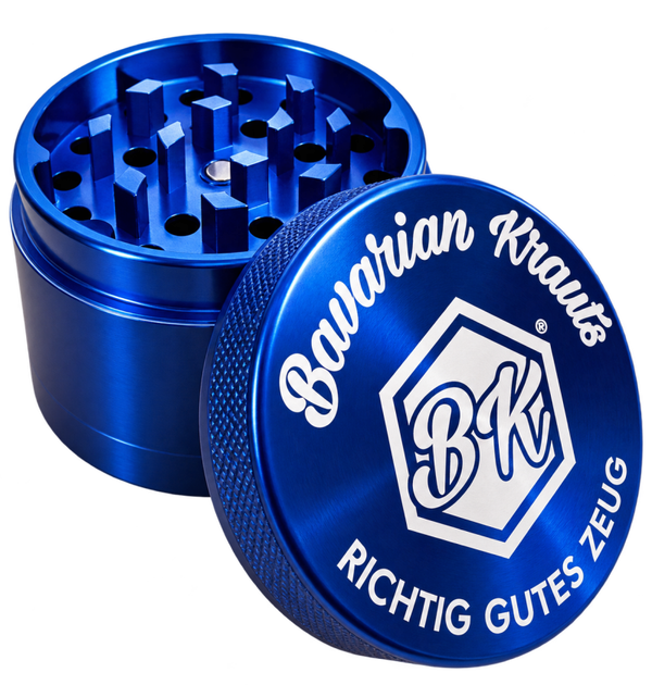 Bavarian Krauts Alu Grinder Blau Richtig gutes Zeug