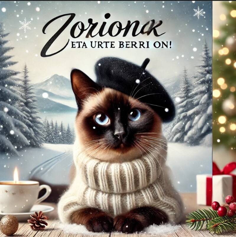 Zorionak eta urte berri on!