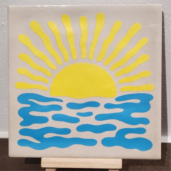 Tegeltje zonsondergang