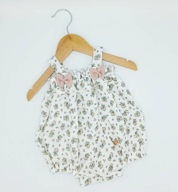 Romper mousseline bloemen