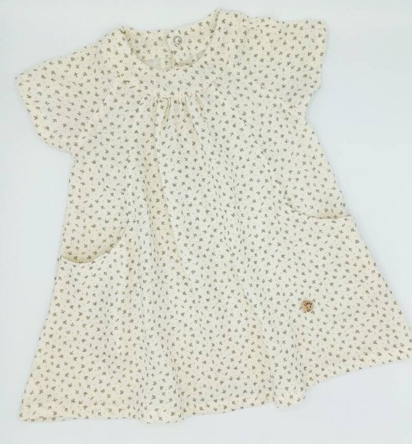 Kleedje mousseline met zakjes