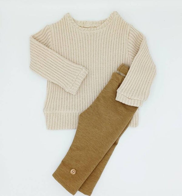 Legging chocolade mélee