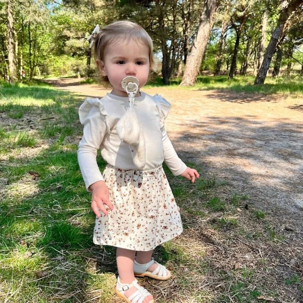 Rokje little flower brown