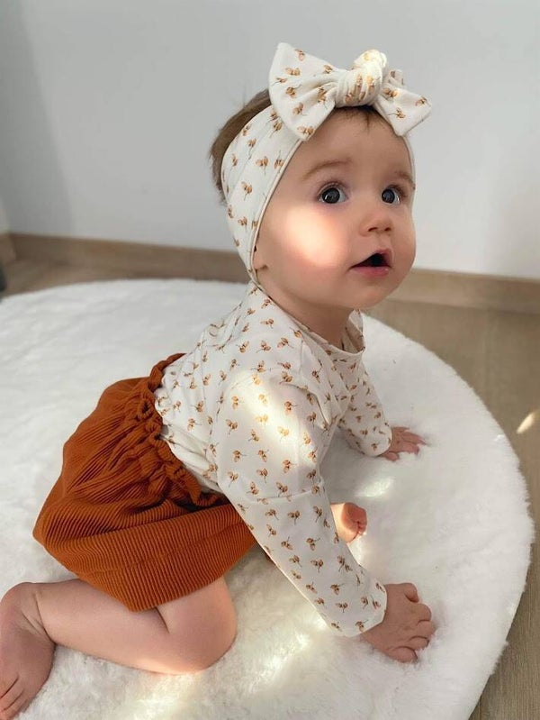 Rokje roestbruin rib