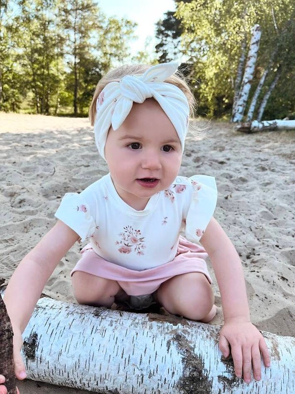 Rokje roos/camel/zeegroen