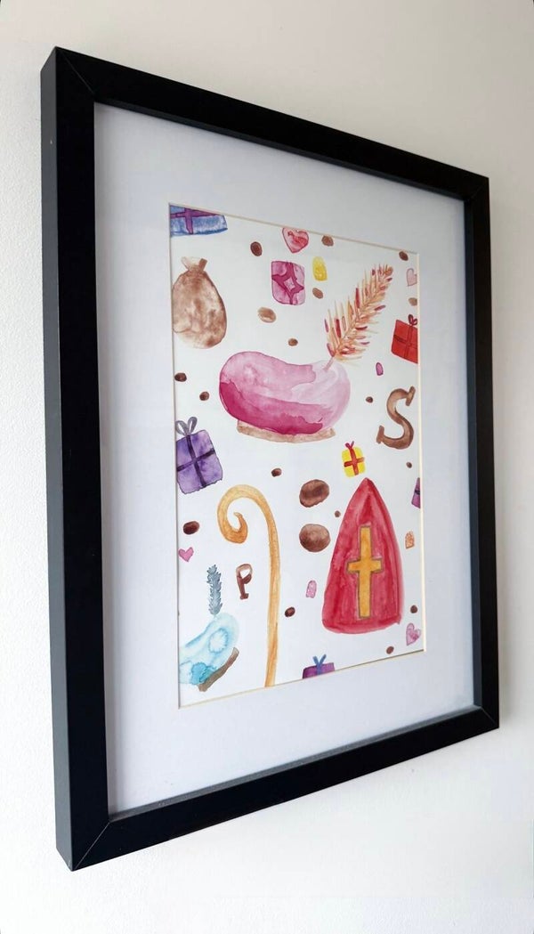 SINTERKLAAS EN KERST POSTER