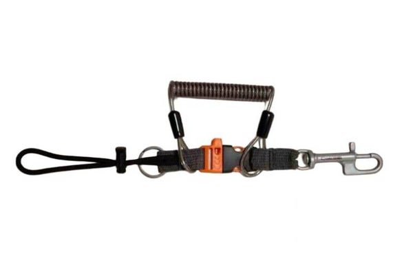 CRESSI EXTENSOR MOSQUETÓN D+ ANILLA INOX + EXPIRAL INOX