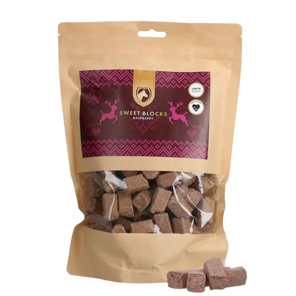 Excellent Horse Christmas Sweet Blocks Framboos 1KG