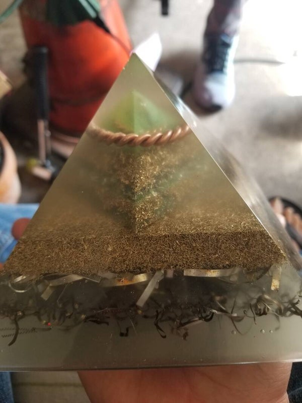 Green Double Giza Pyramid Glow in the Dark