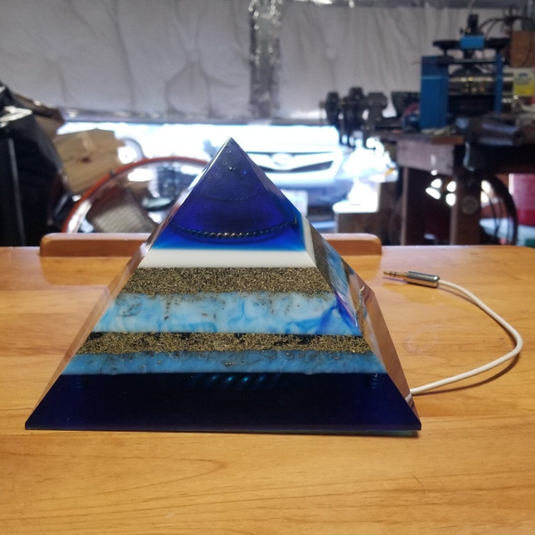 Blue Giza Powered Pyramid