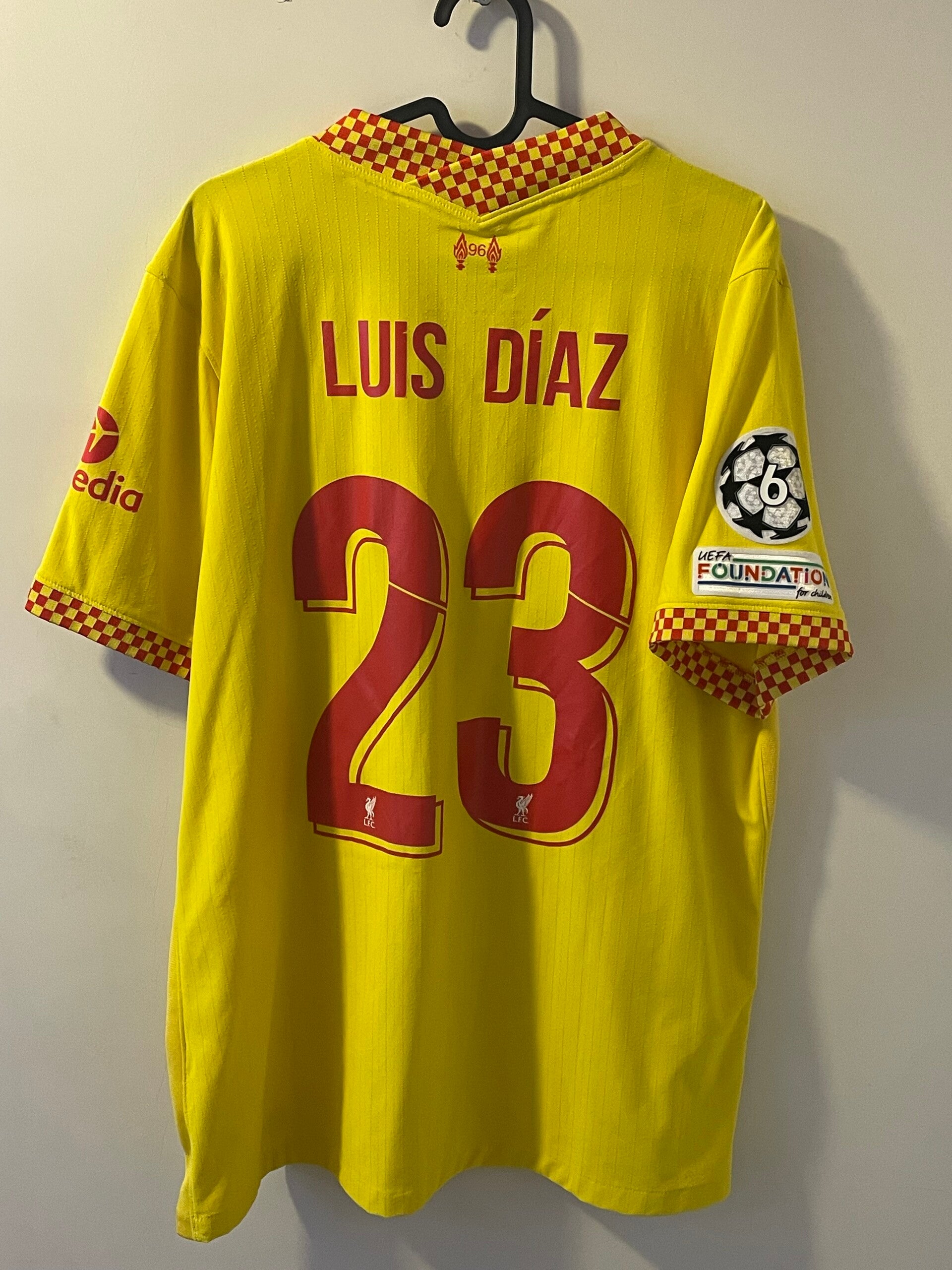Liverpool 2021-2022 vapor third shirt #23 Luis Diaz