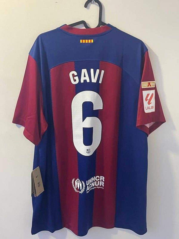 FC Barcelona 2023-2024 home shirt #6 Gavi